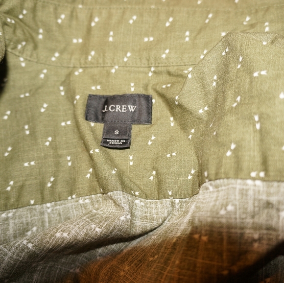 J. CREW BLACK LABEL GREEN POLKA DOT TOP S - Picture 4 of 4